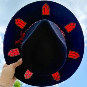 Julia Hart Inspired Halo Hat with Hand Made Stained Glass Windows